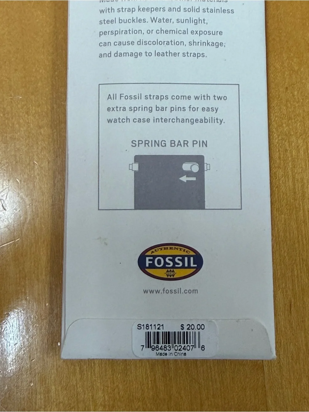 Fossil S181121 Field Strap Weaved Nylon - Bright Pink - New Open Box - MSRP $20